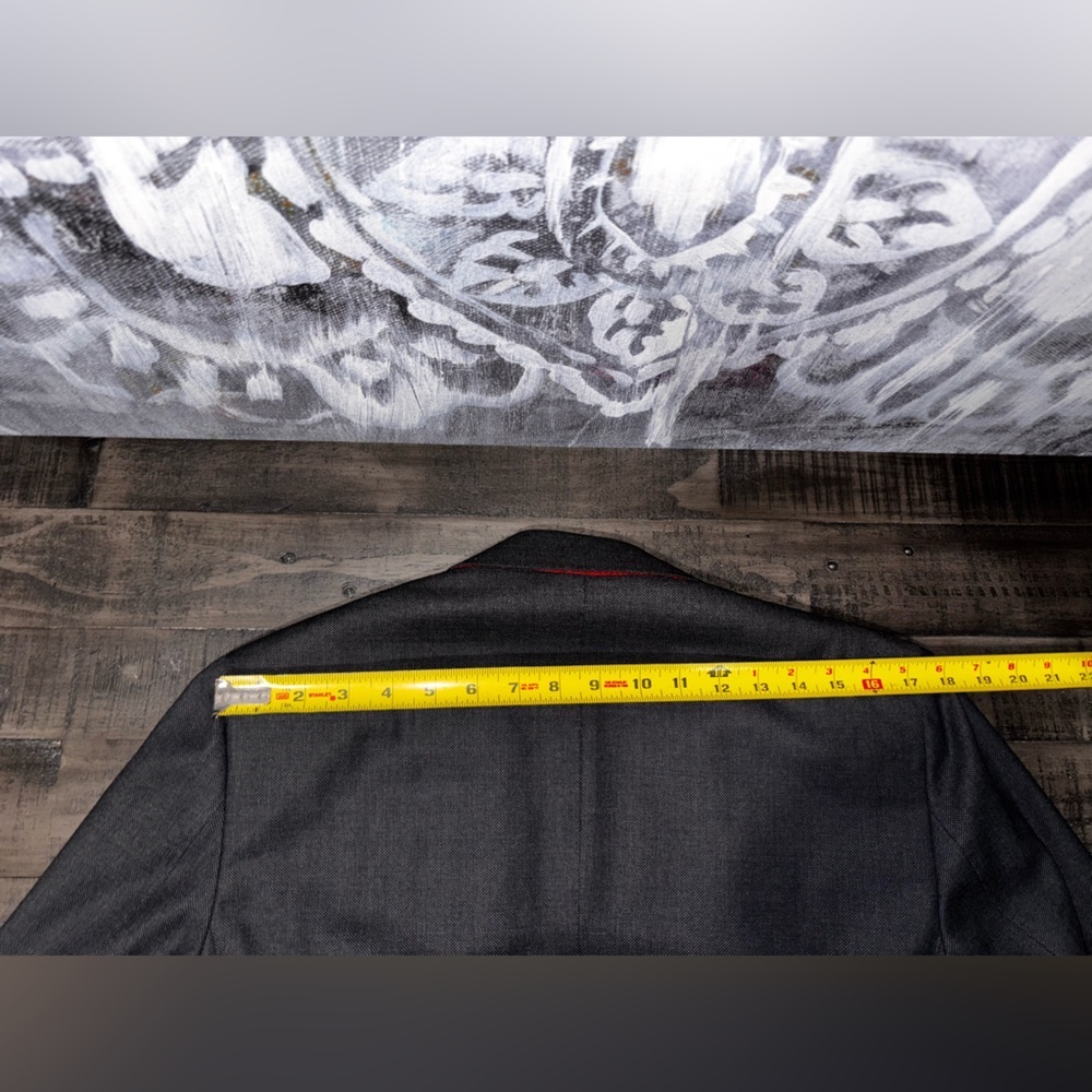 SUITSUPPLY Canonico Vitale Barberis mens Gray Pure Wool 130s Blazer size 38L​​ - Picture 10 of 11